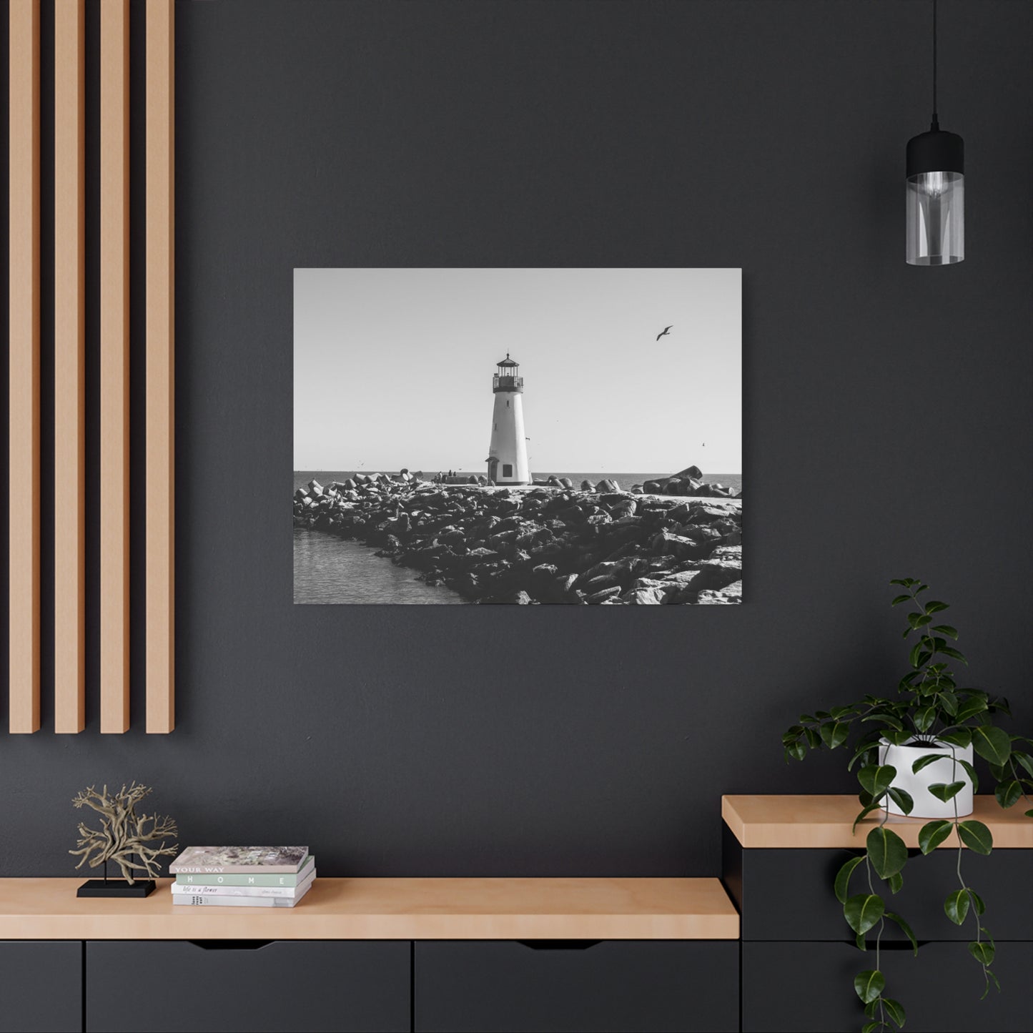 Matte Canvas, Stretched, 1.25" - Lighthouse