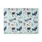Winter Berries Glass Cutting Board — Festive Pine & Holly Kitchen Cutting Board