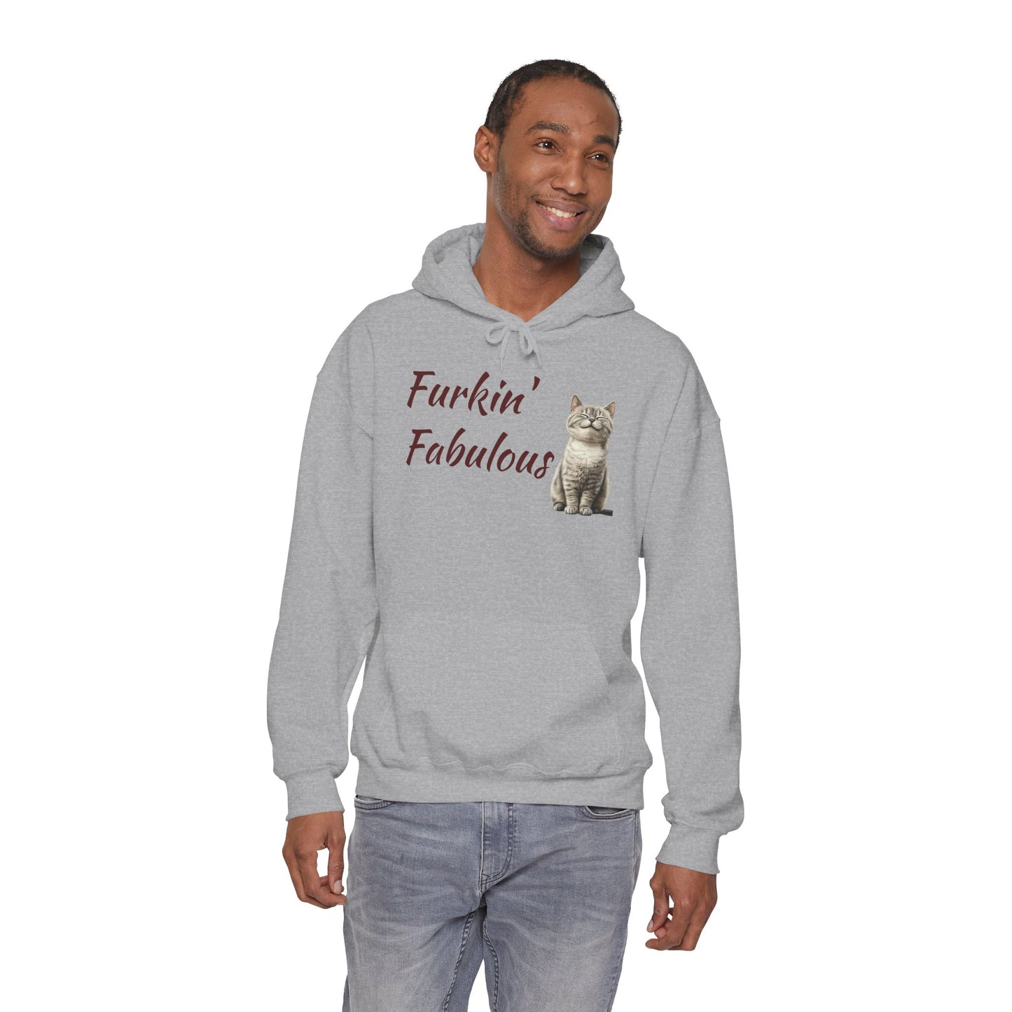 Furkin' Fabulous Cat Hoodie — Cute Kitten Graphic Sweatshirt