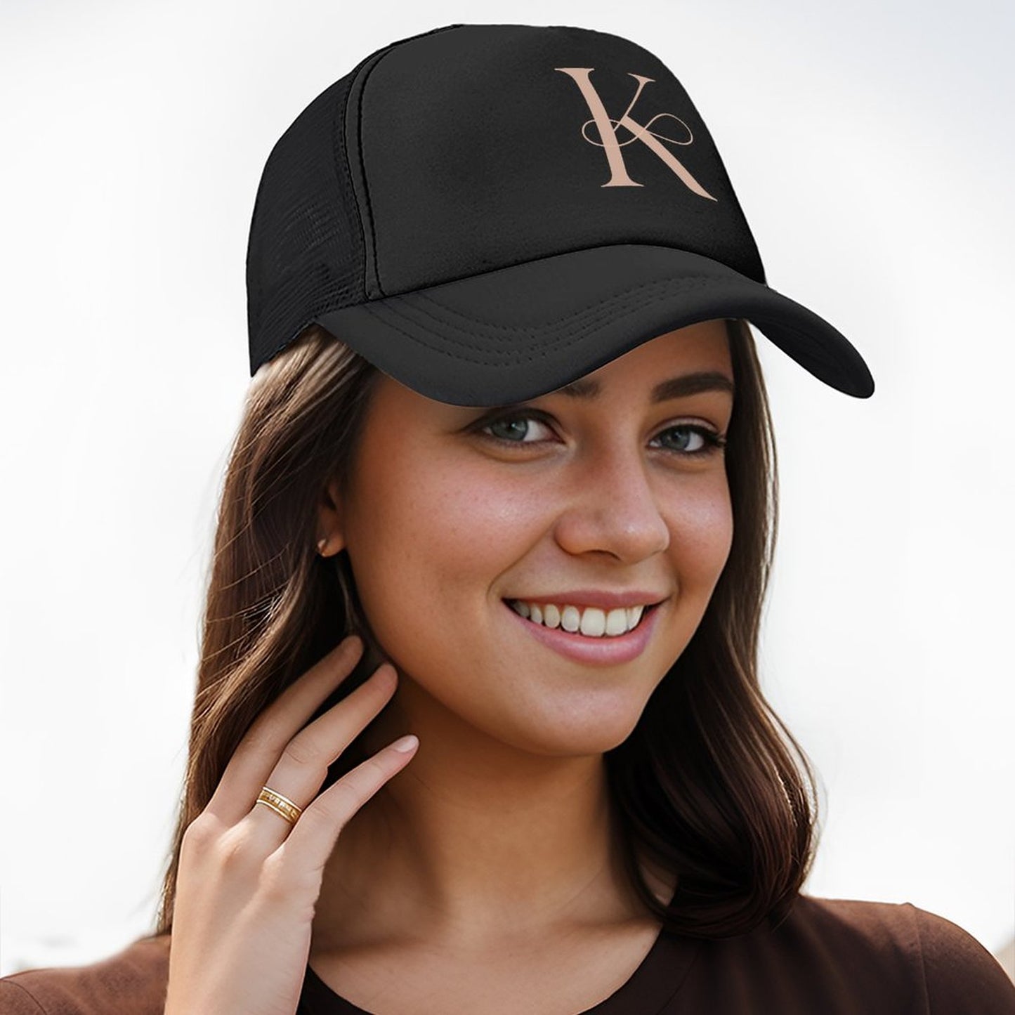 Summer Trucker Hat - Letter K