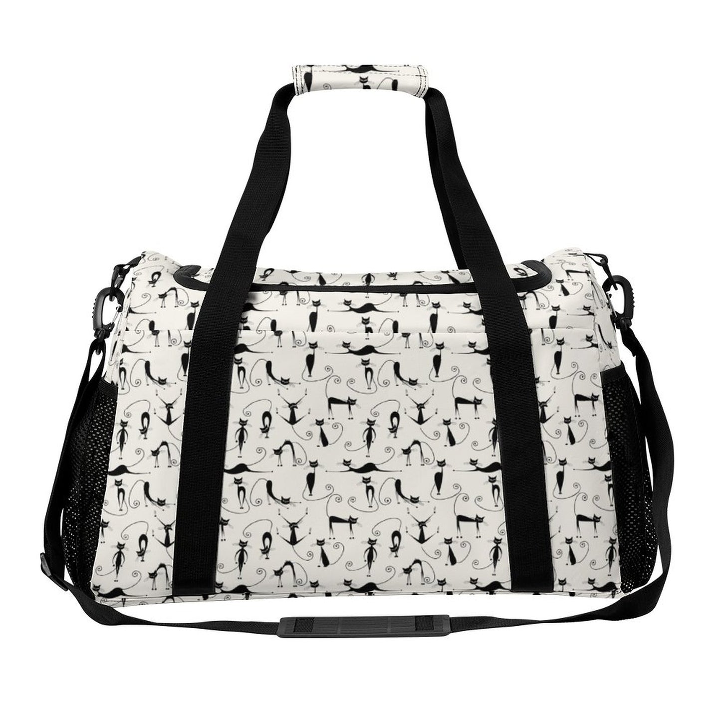 Travel Duffel Bag - Black cats