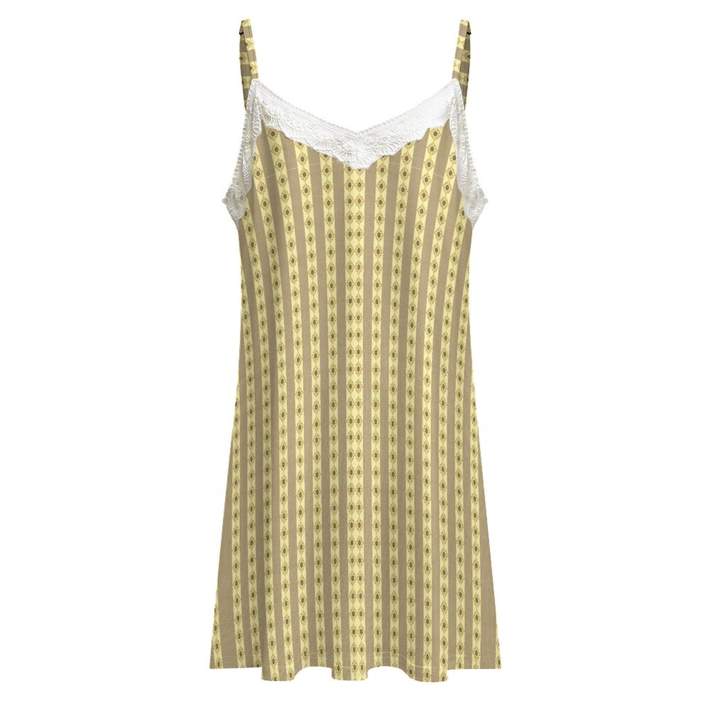 Beautiful Lace-Trimmed Camisole Nightgown