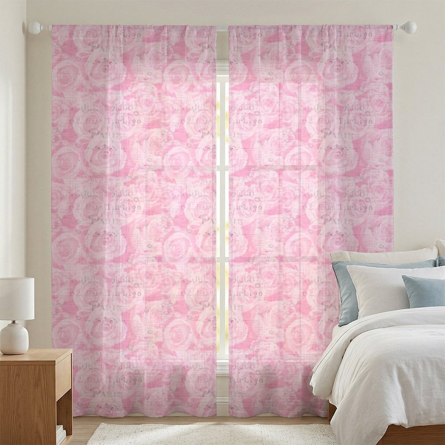 Sheer Curtain Pink