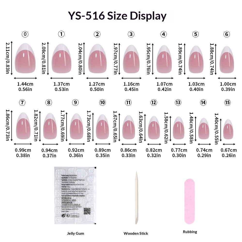 "Classic White French" - Timeless 32Pcs Press-On Nails Set – Image 4