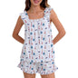 Ruffled Pajama Set