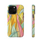 Vibrant Phone Case with Colorful Leaf Design, Tough Cases for Nature Lovers, Eco-Friendly Gift, Summer Vibes, Floral Phone Cover