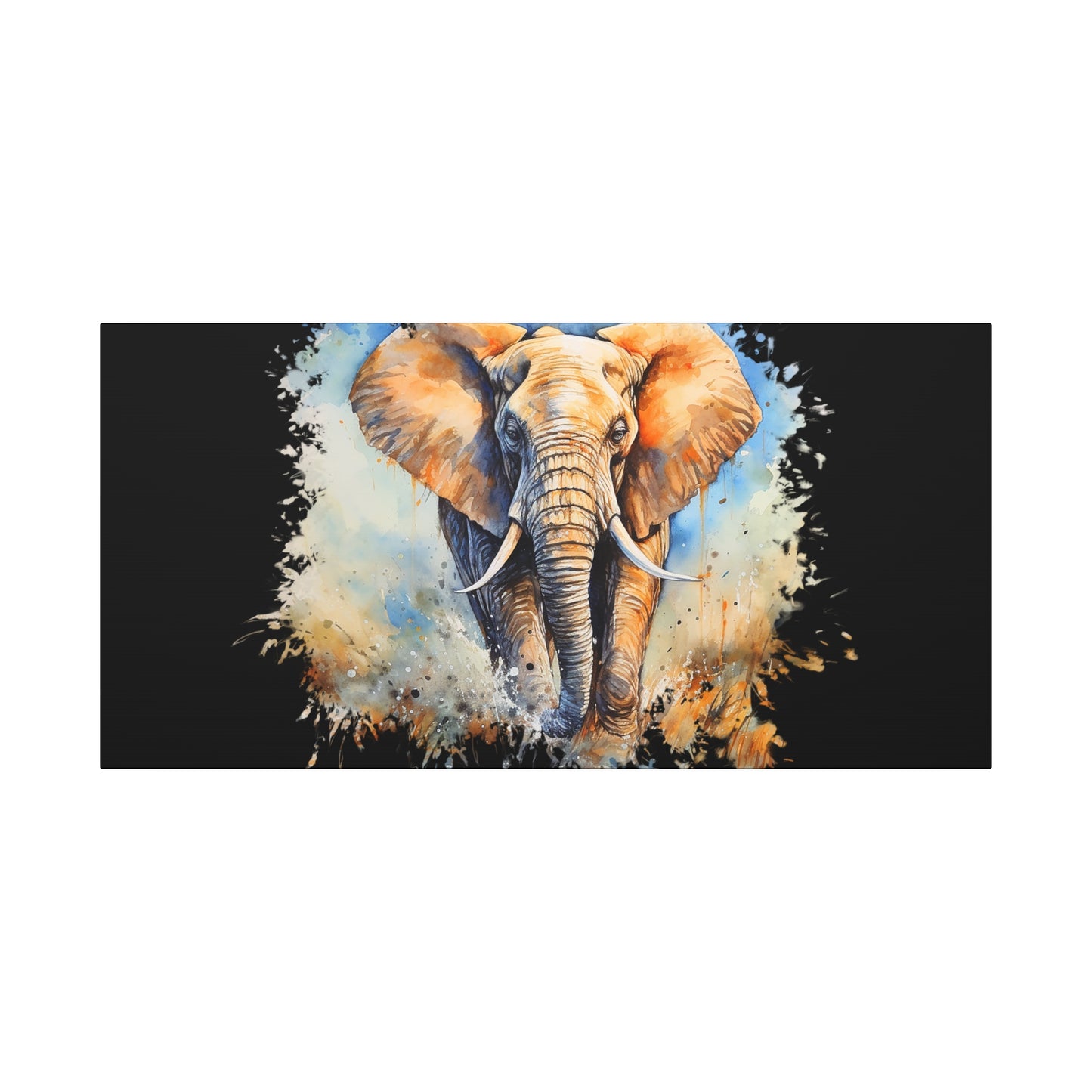 Matte Canvas, Stretched, 1.25" - Elephant