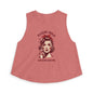 Women's Crop Top — 'Please Hold, Sarcasm Loading' Retro Pin-Up Tank