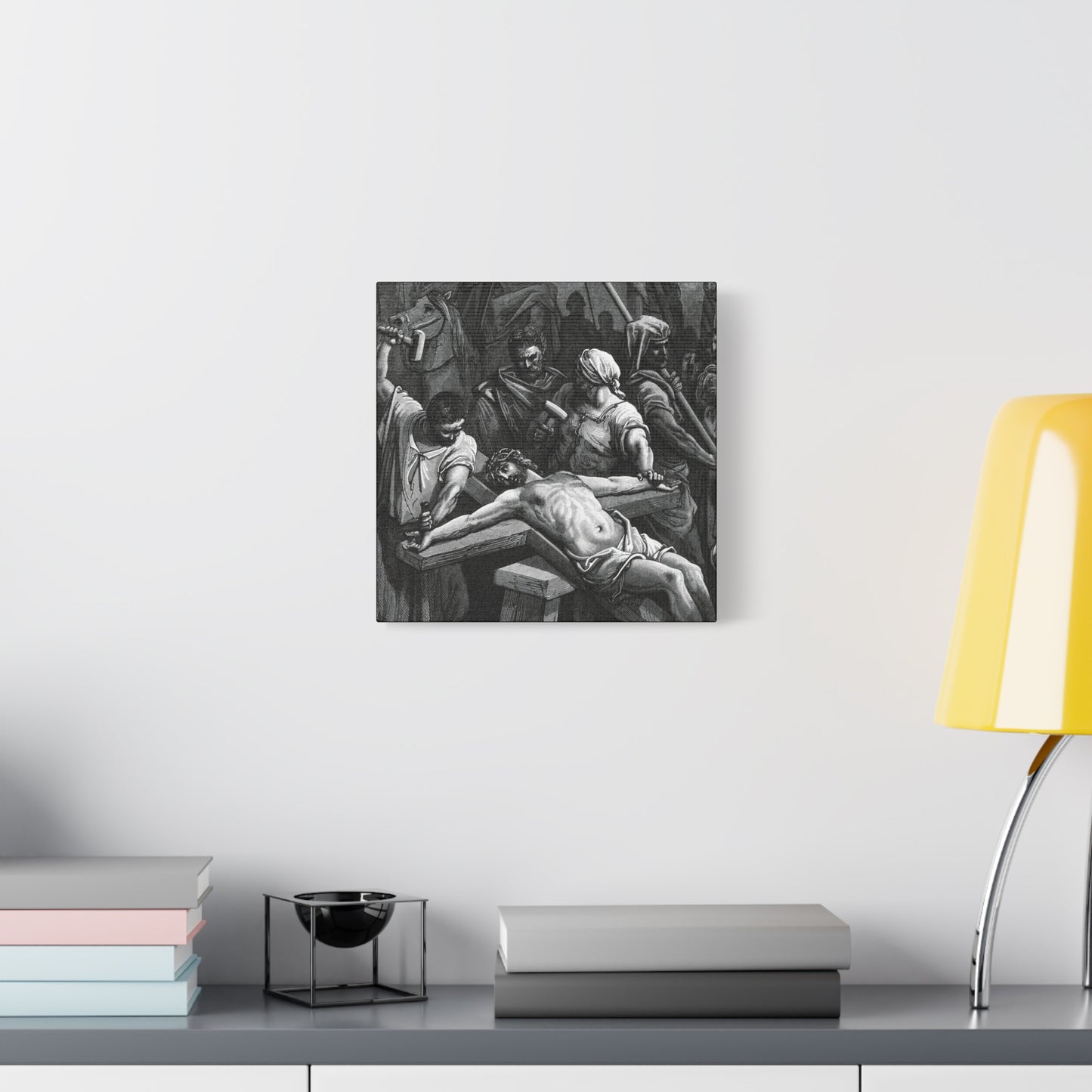 Crucifixion Art Matte Canvas Print – Stretched Religious Wall Decor