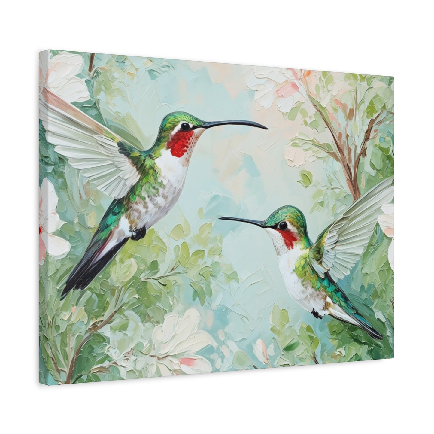 Hummingbird Canvas Wall Art — Stretched Matte Nature Print