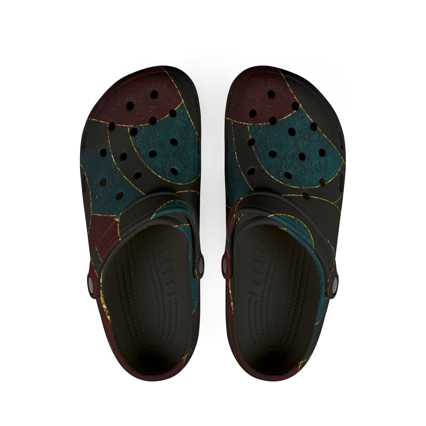 Abstract Polka Dot EVA Clogs — Comfortable Slip-On Rubber Shoes