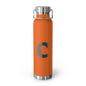 Personalized Copper Insulated Water Bottle, 22oz - "C" Custom Monogram