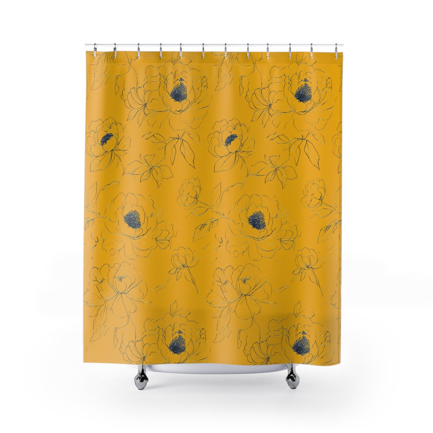 Chic Floral Shower Curtain