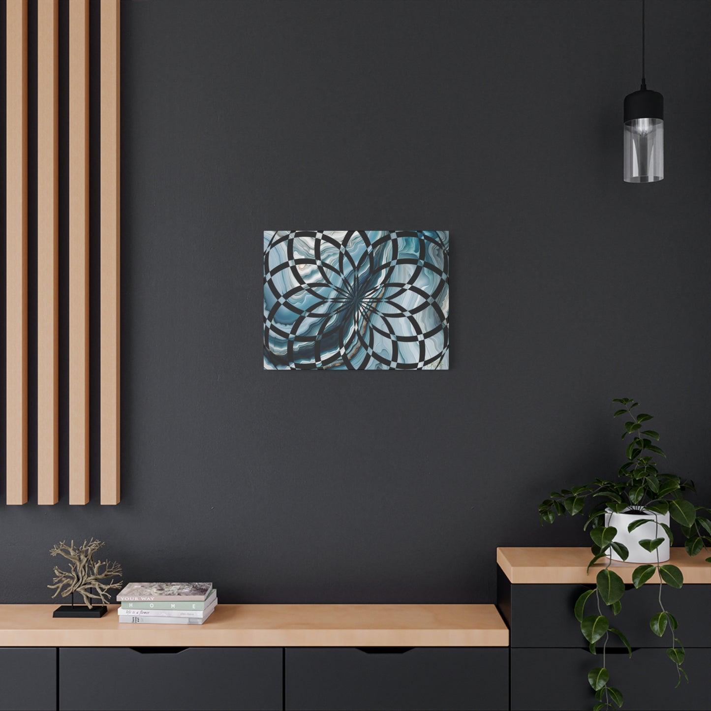 Abstract Geometric Art Canvas Print, Modern Wall