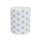 Ceramic Star Pattern Mug - Cozy Home Vibe, Perfect Gift for Winter, Unique Coffee Cup, Ideal for Birthdays, Holidays, and Cozy Gatherings