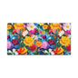 Vibrant Floral Matte Canvas Wall Art — Colorful Garden Print, Stretched 1.25"