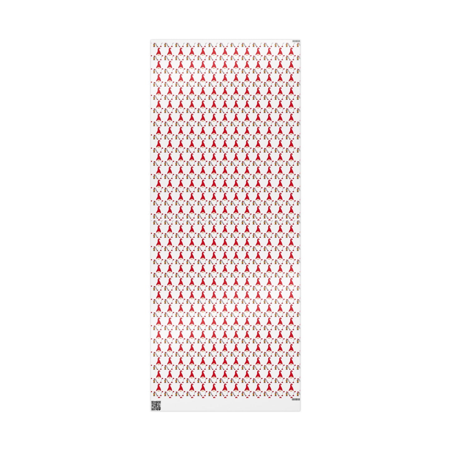 Christmas Gnome Wrapping Paper — Repeating Red Gnome Pattern for Holiday Gift Wrap