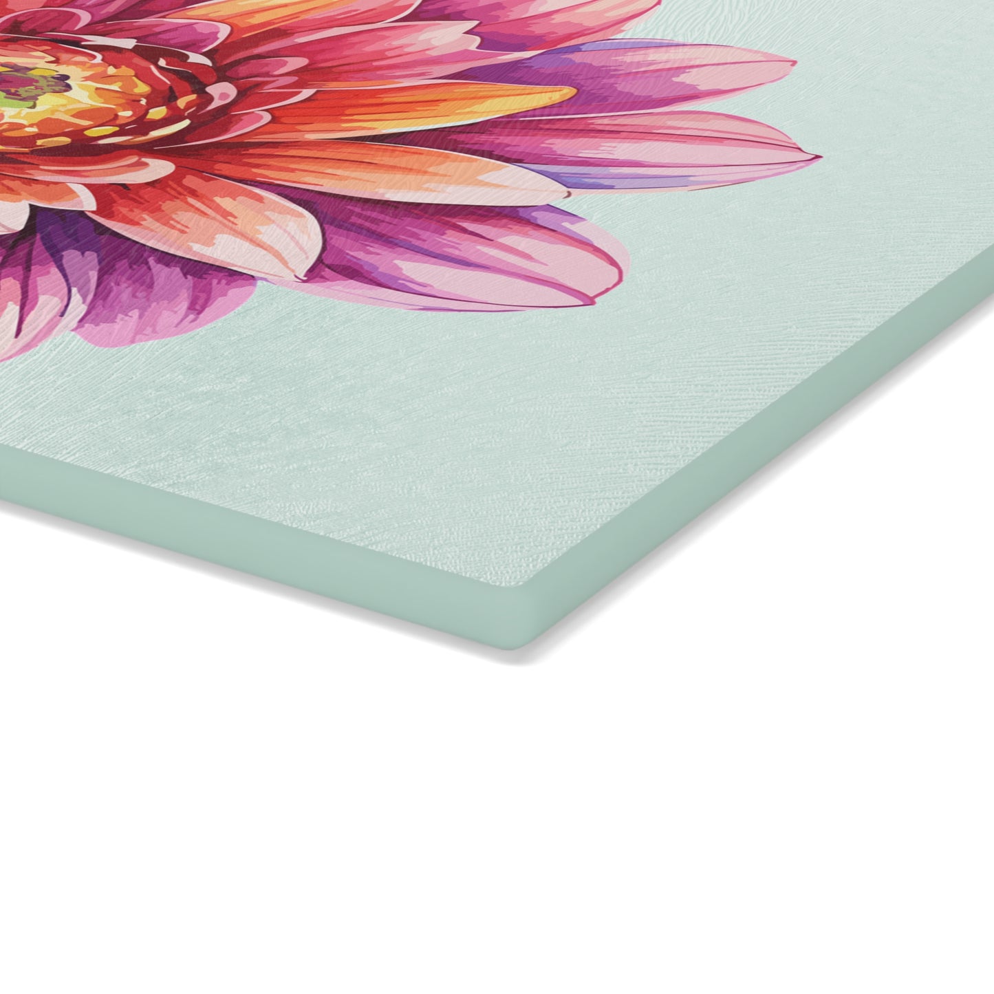 Floral Glass Cutting Board