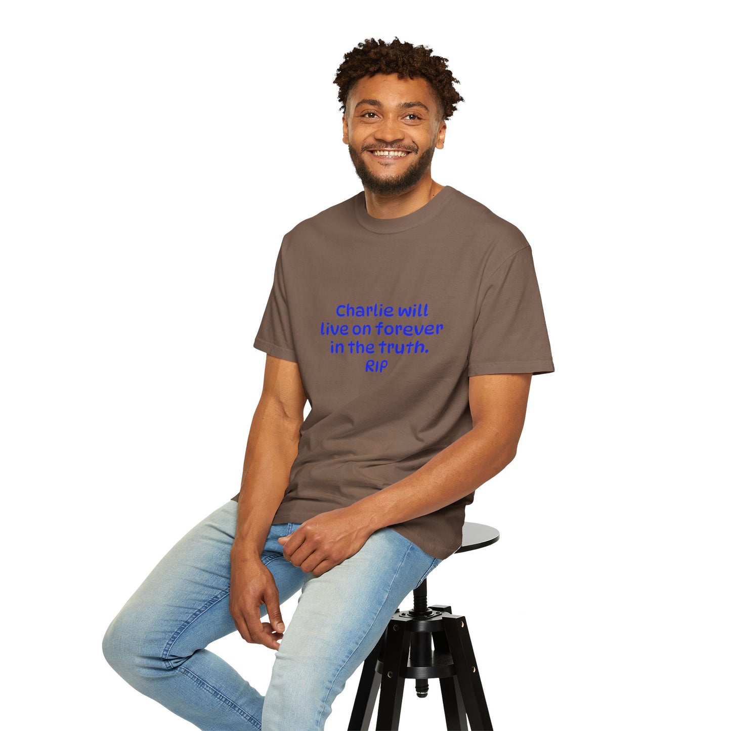 Inspirational Quote T-Shirt, Unisex Cotton Tee, Charlie Forever Shirt, Motivational Apparel, Gift for Friends, Casual Wear, Thoughtful [...]