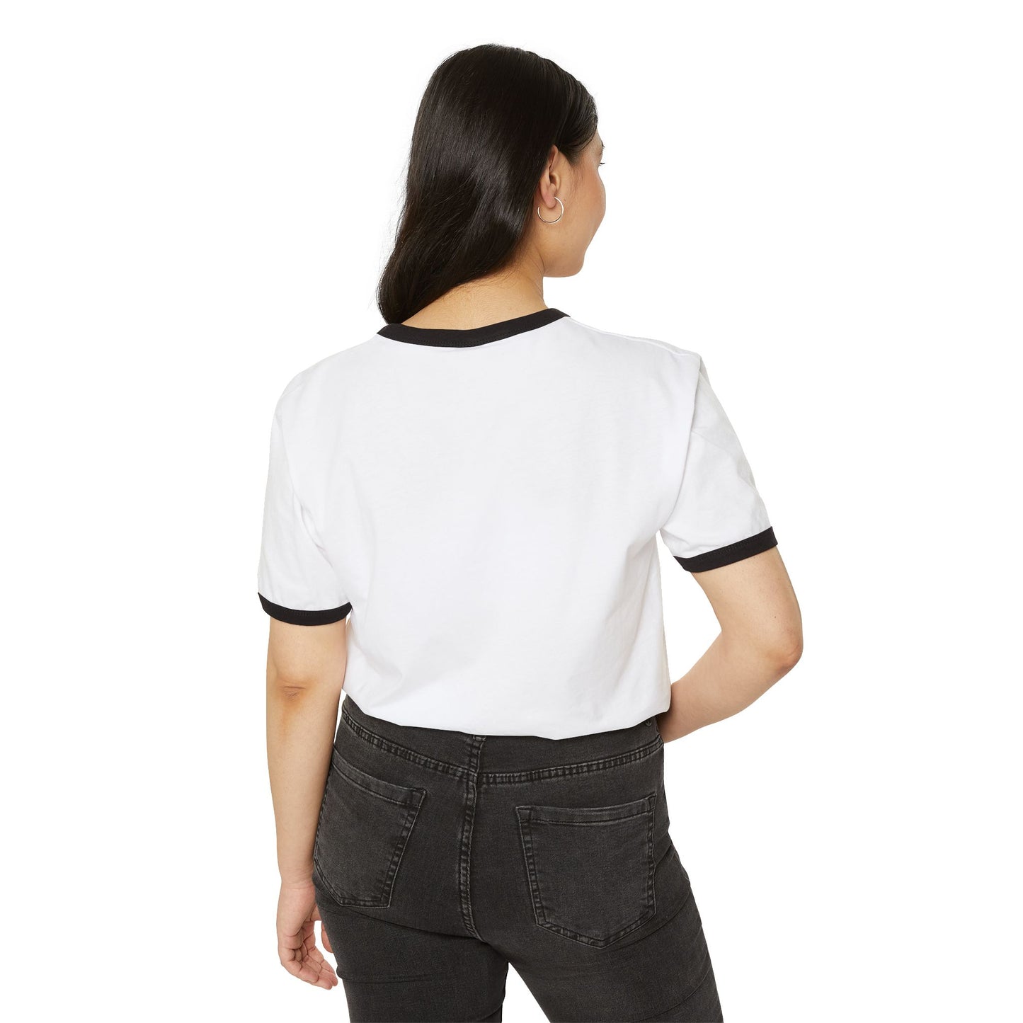 Vintage Rainbow Pinwheel Ringer T-Shirt