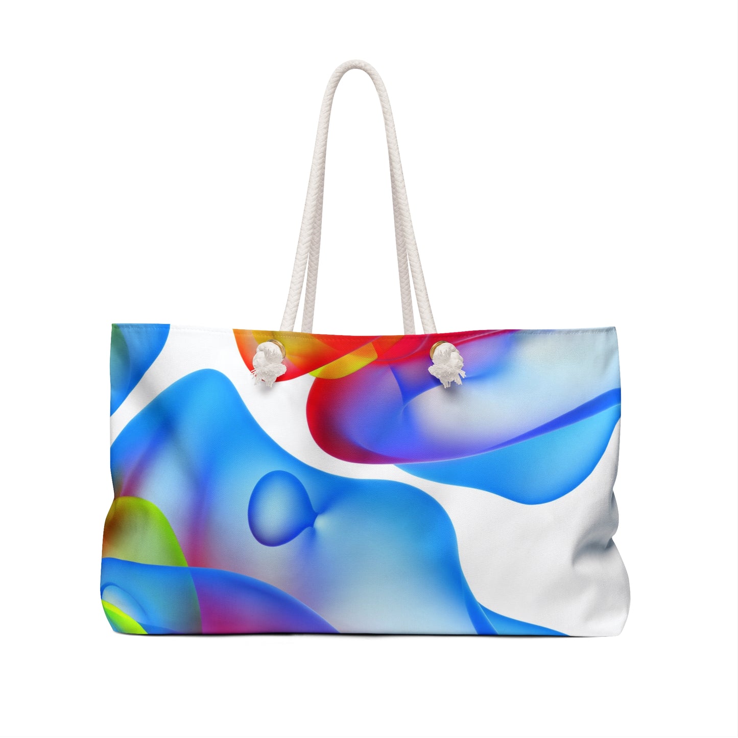 Vibrant Watercolor Weekender Bag, Travel Tote, Beach Bag, Overnight Bag, Stylish Carryall