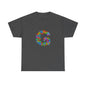 Floral Initial Unisex Tee - Personalized Gift, Casual Summer Wear, Birthday Present, Eco-Friendly Tee, Customizable Clothing