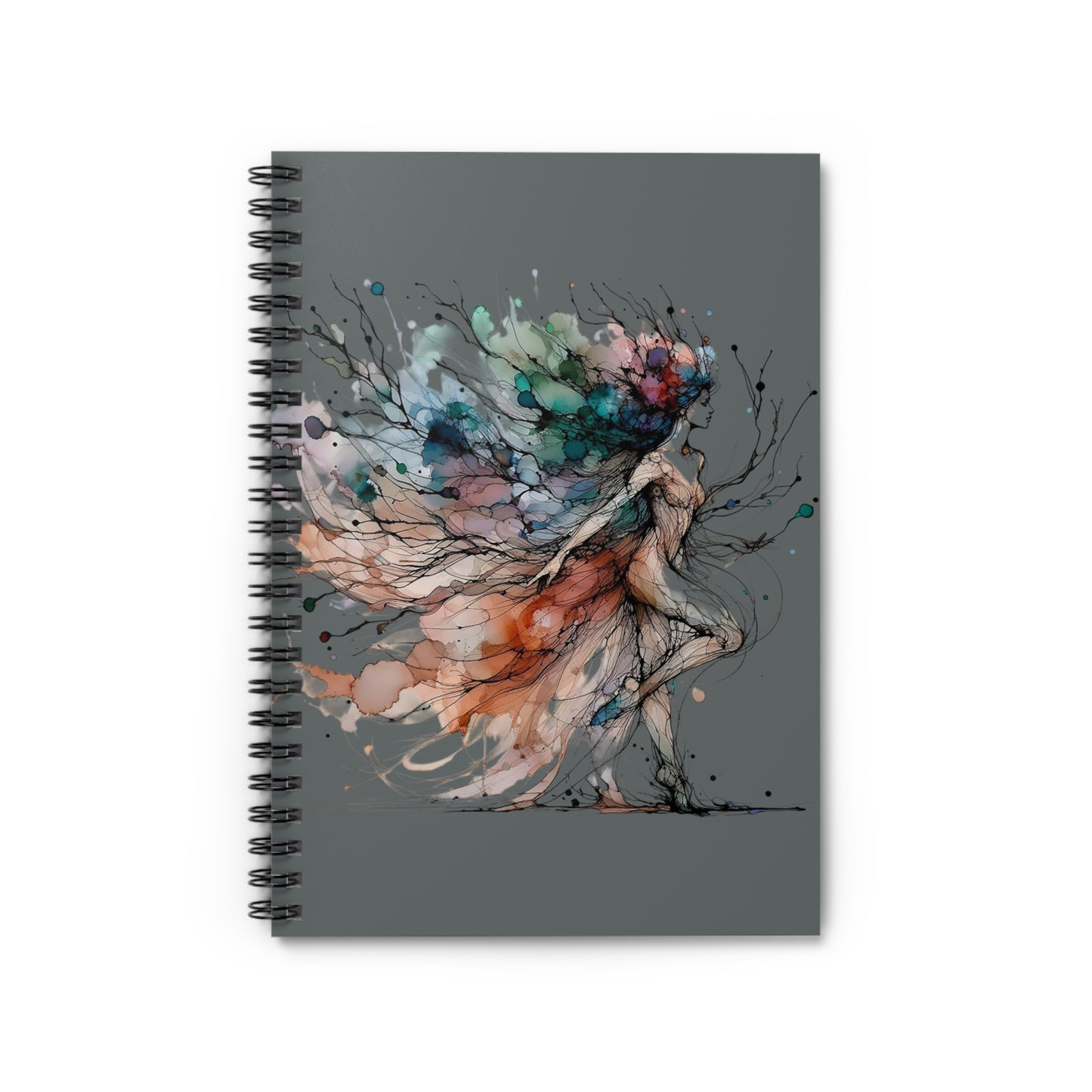 Artistic Spiral Notebook - Colorful Elegance
