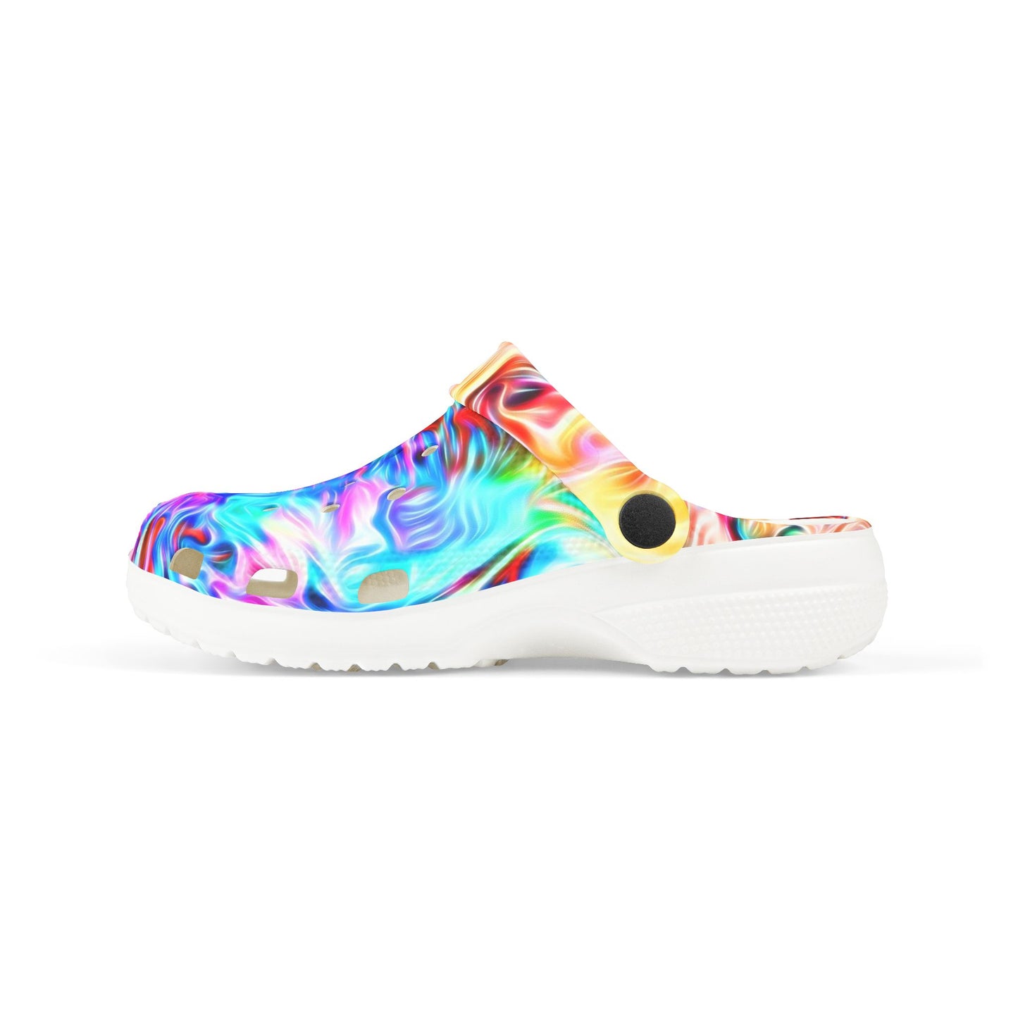 Kids Colorful Swirl EVA Foam Clogs — Vibrant Tie-Dye Slip-On Shoes for Toddlers & Children