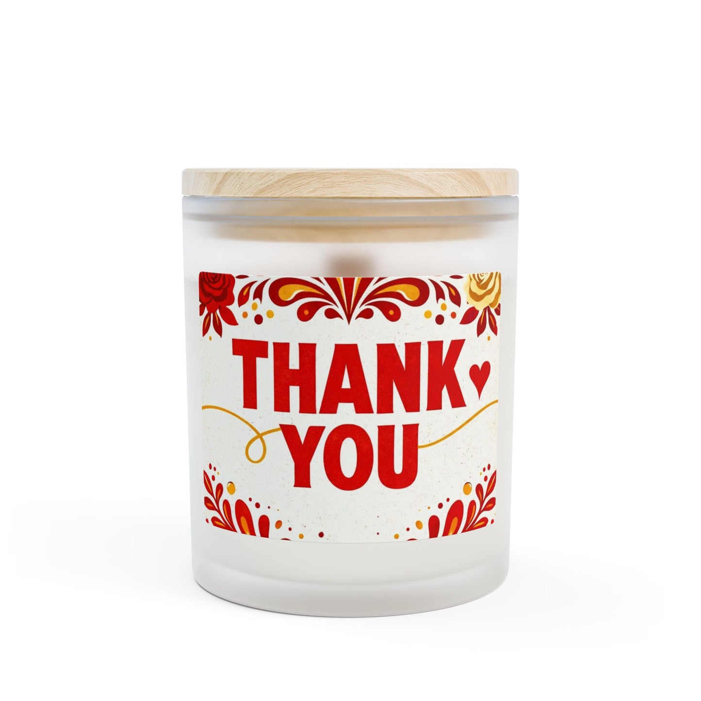 Frosted Glass Candle, 11oz