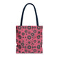 Colorful Retro Tote Bag, Stylish Beach Bag, Shopping Tote