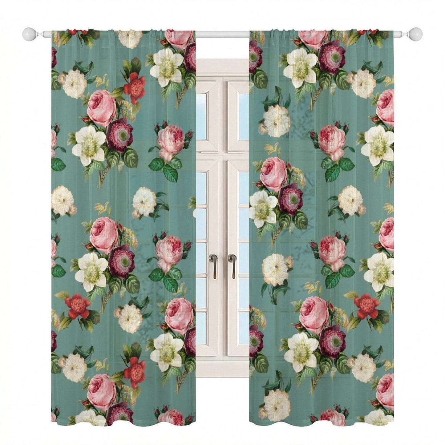 Sheer Curtain Flower