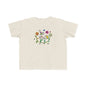 Whimsical Toddler Tee - 'Be Kind' Design, Cute Kids' Shirt, Floral Graphic Tee, Toddler Gift, Inspirational Apparel
