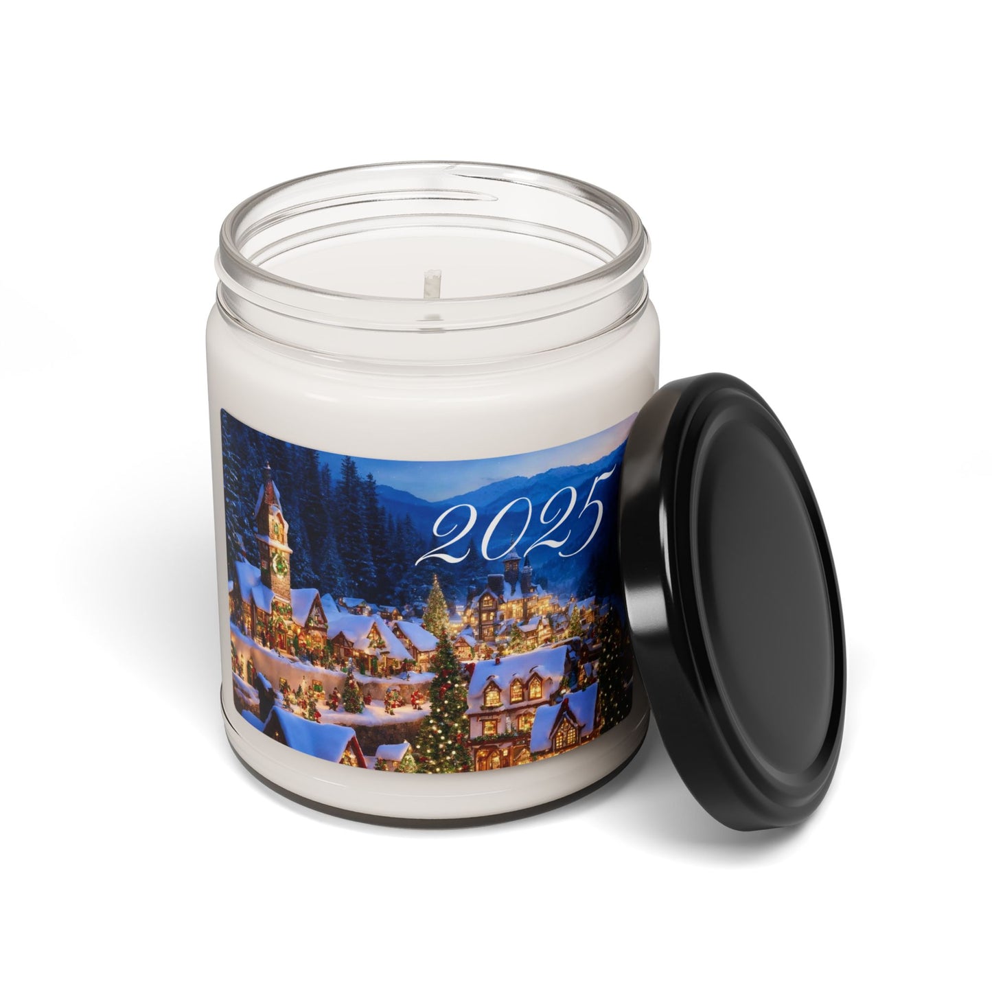 Winter Village Scented Soy Candle — 9oz Holiday Christmas Jar