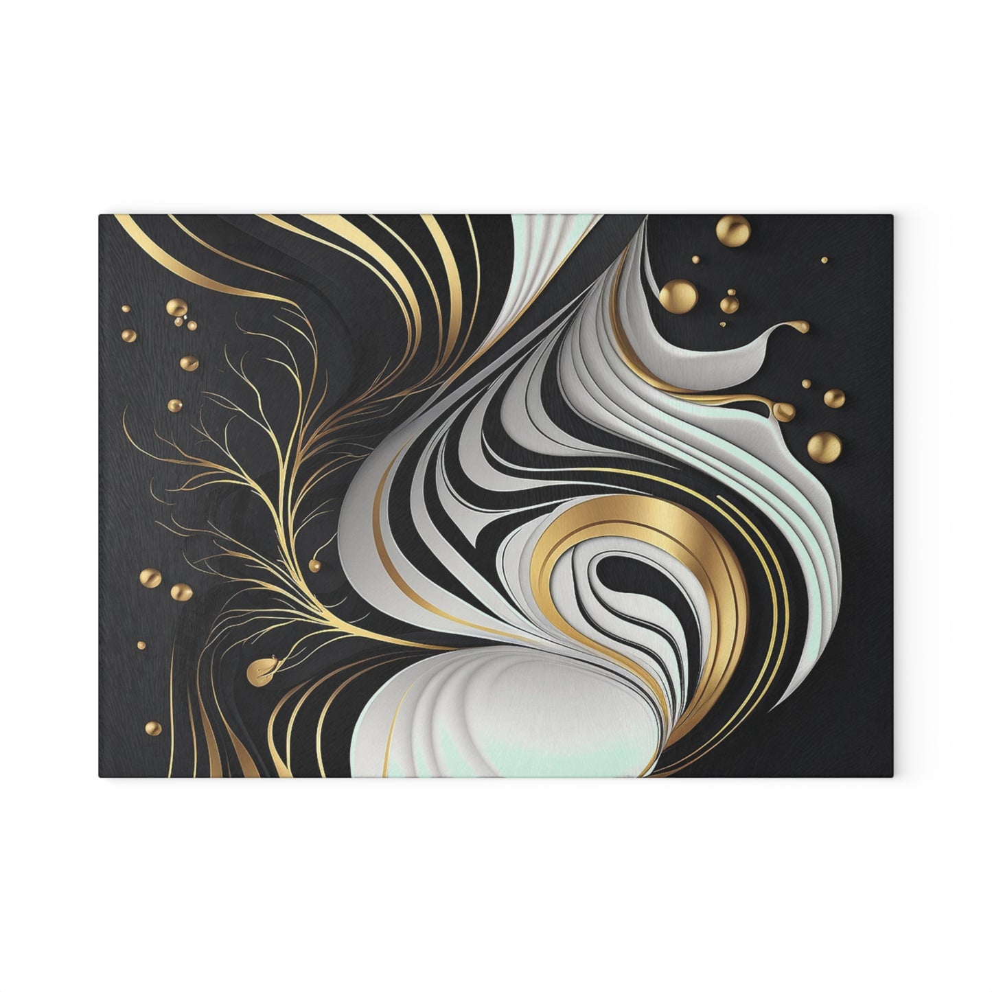 Elegant Abstract Glass Cutting Board