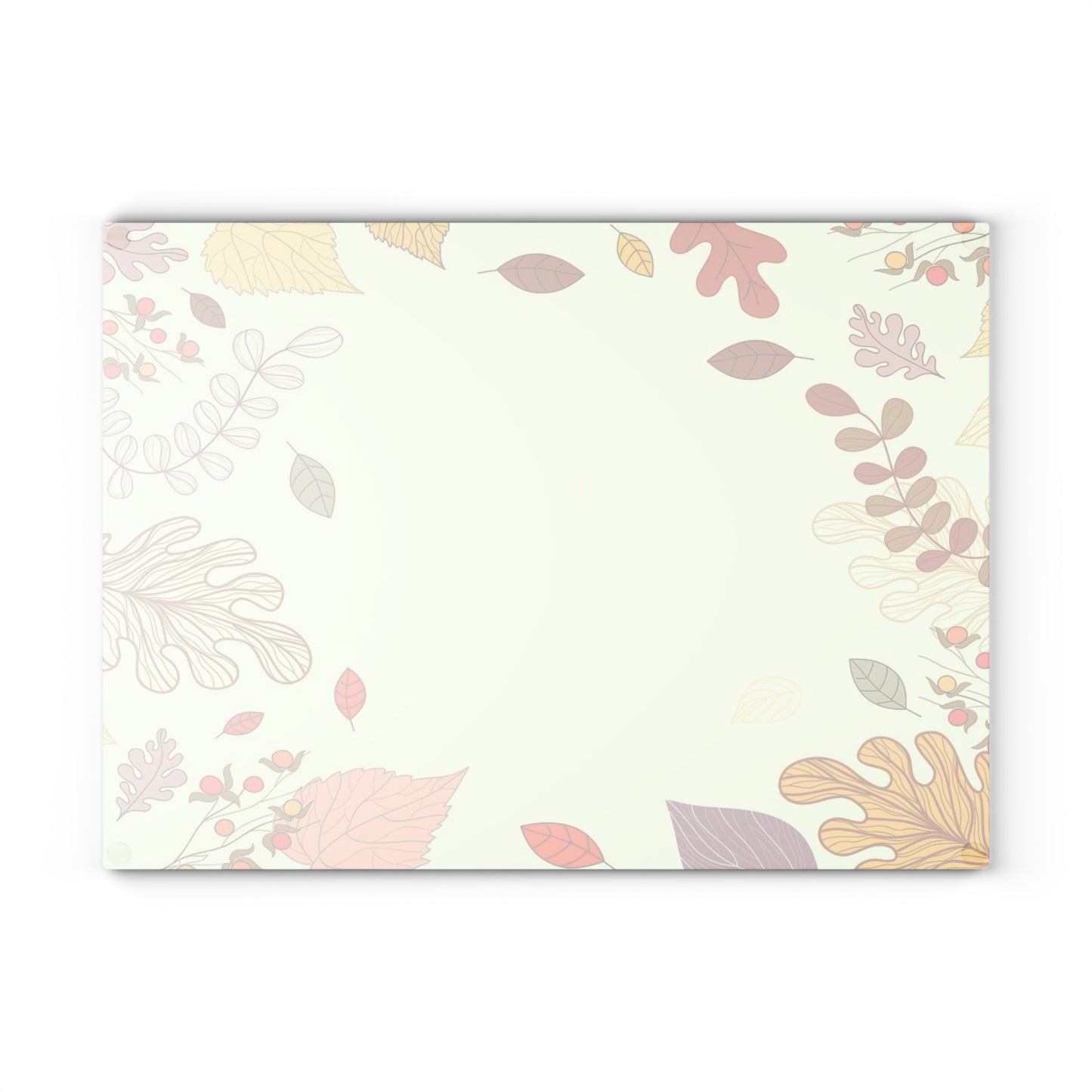 Autumn Leaves Glass Cutting Board – Fall Foliage Decorative Kitchen Board