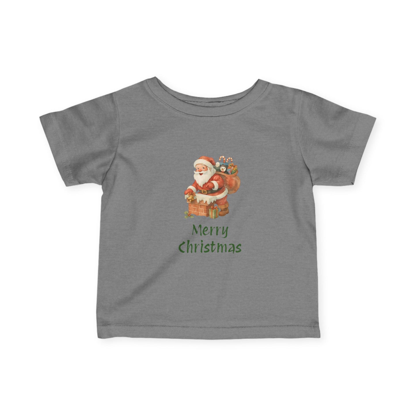 Merry Christmas Infant Tee, Holiday Baby Shirt, Cute Christmas Gift, Toddler Christmas Tee, Santa Infant T-Shirt