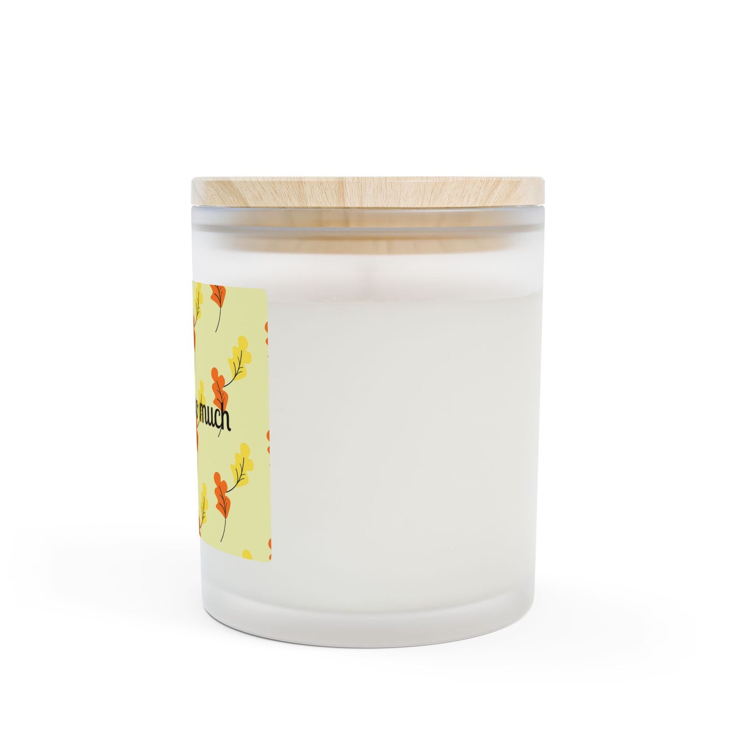 Thank You So Much Frosted Glass Candle — 11oz Floral Gratitude Scented Candle