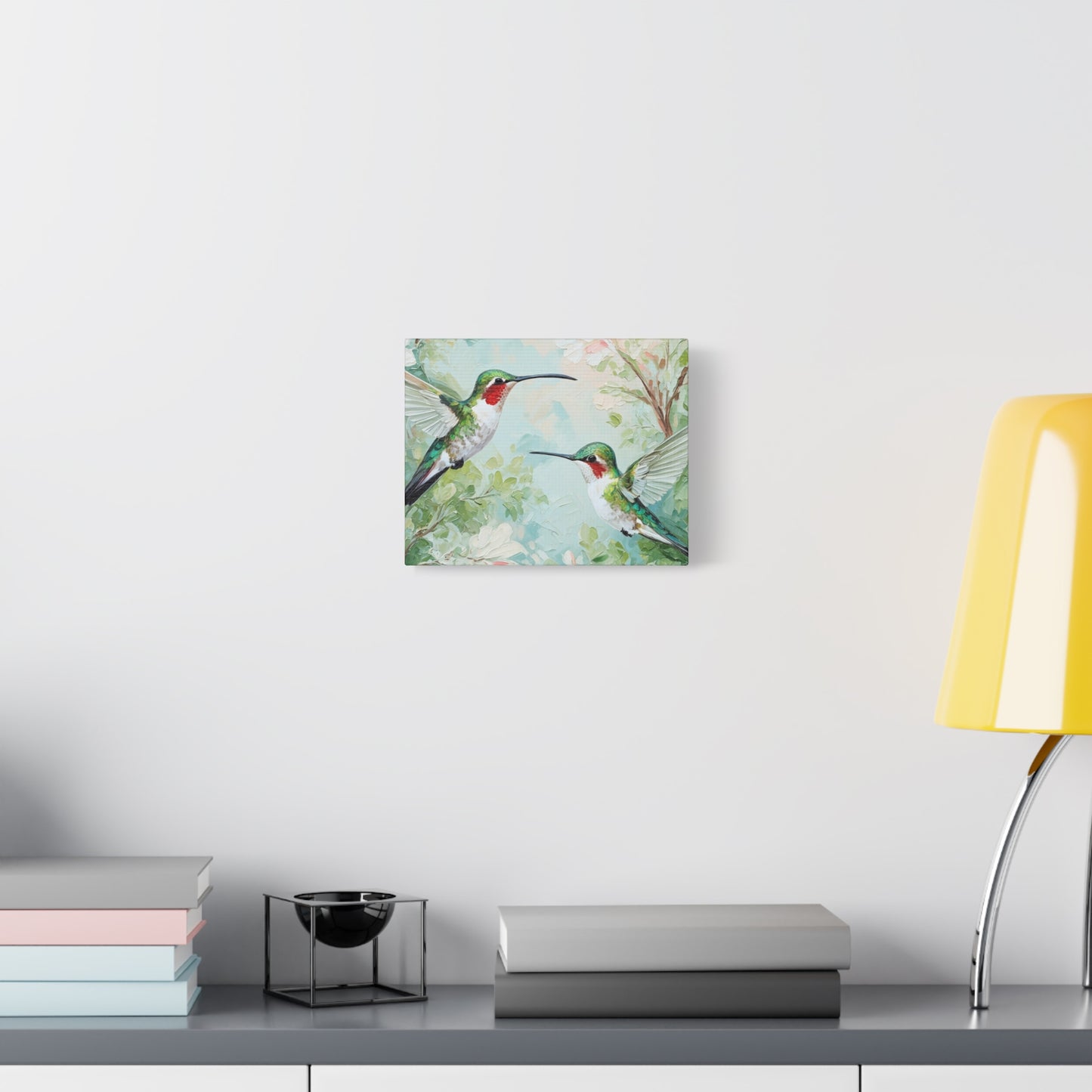 Hummingbird Canvas Wall Art — Stretched Matte Nature Print