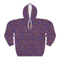 Colorful Patterned Unisex Pullover Hoodie, Casual Wear, Cozy Gift for Friends, Fun Street Style, Perfect for Festivals, Everyday Comfort