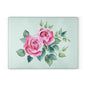 Elegant Floral Glass Cutting Board, Perfect for Kitchen Decor, Housewarming Gift, Wedding Gift, Floral Art, Cooking Accessory