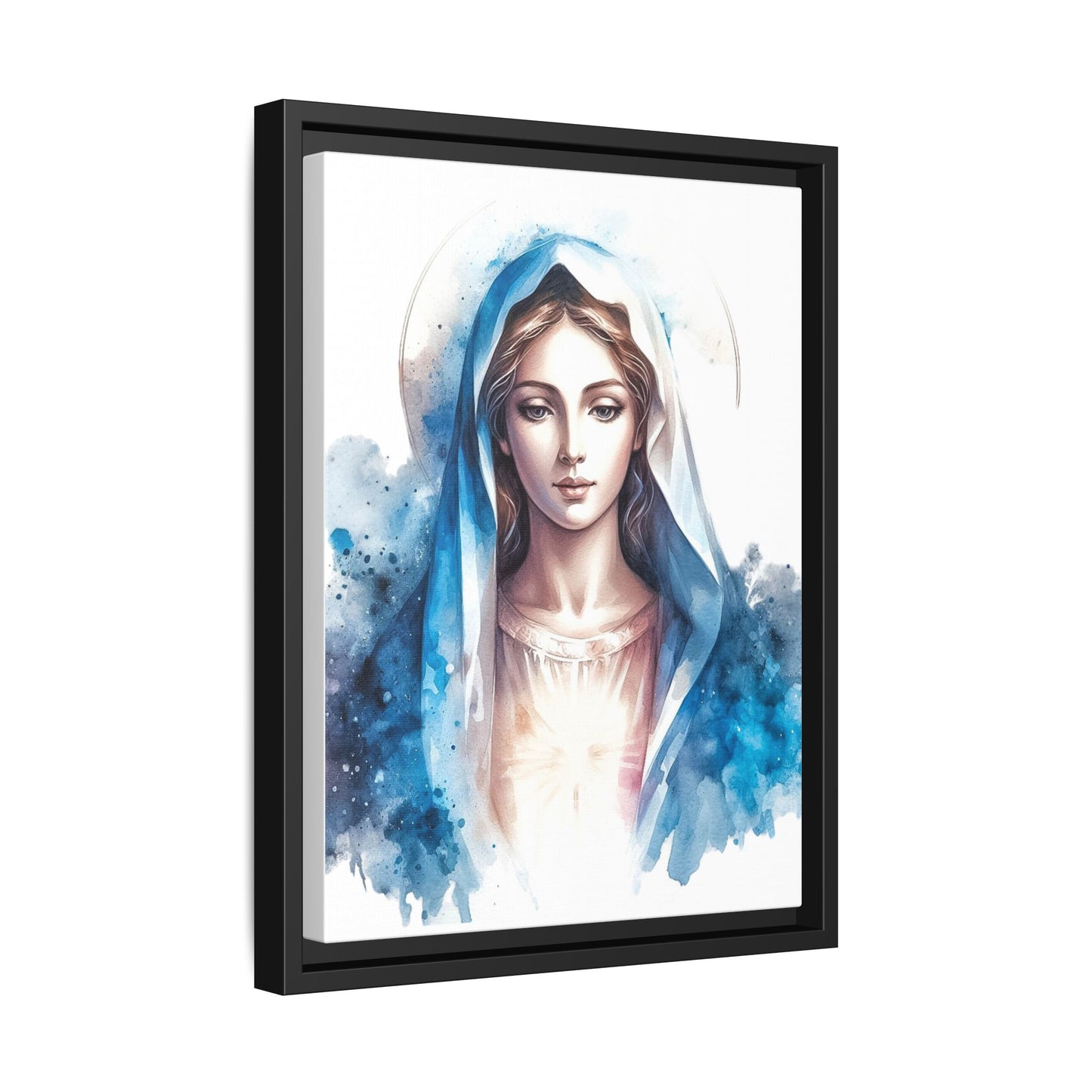 Framed Canvas Art Print, Spiritual Decor, Religious Artwork, Wall Decor, Gift for Faith, Elegant Home Decoration