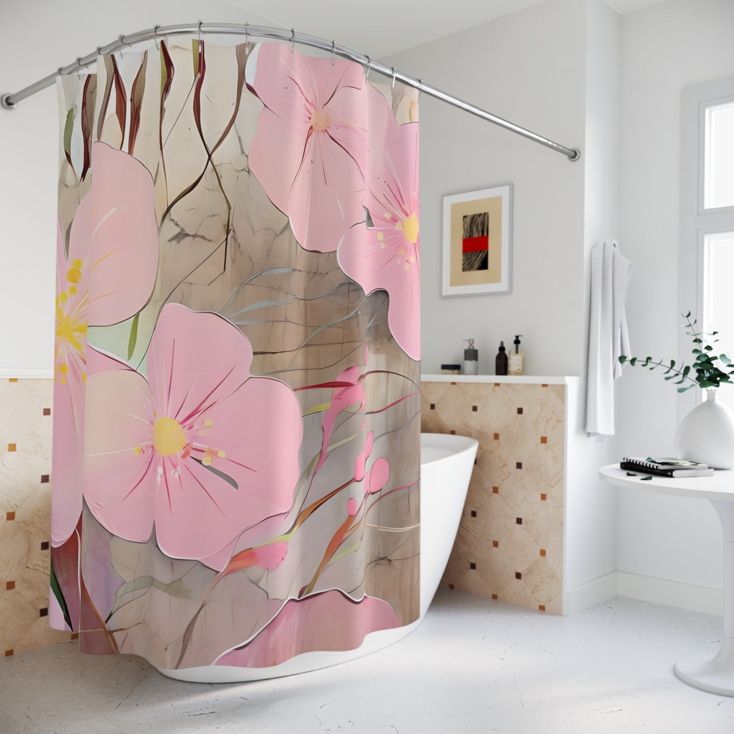Blossom Shower Curtains | Elegant Floral Bathroom Decor
