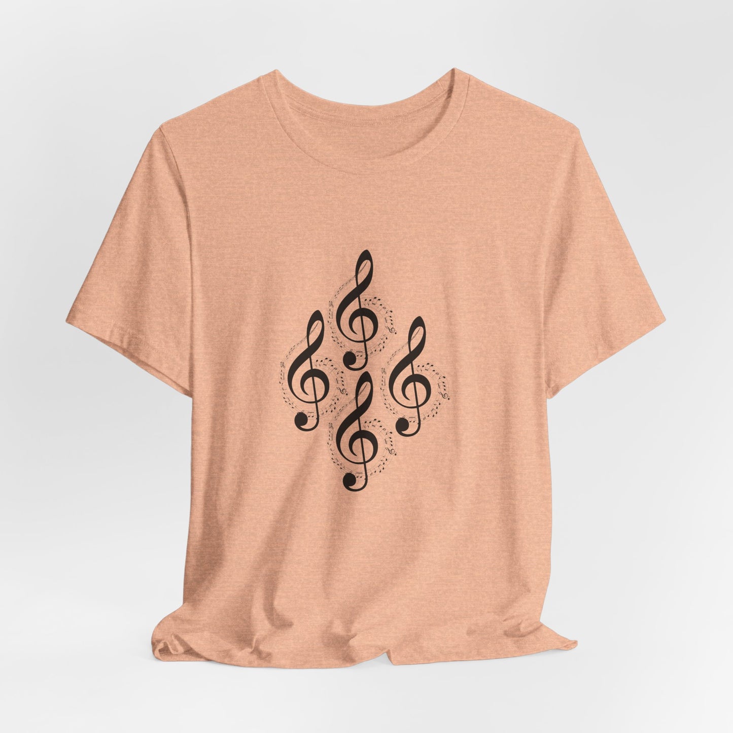Musical Notes Tee - Perfect for Music Lovers, Casual Wear, Concerts, Festivals, Unique Gift Idea