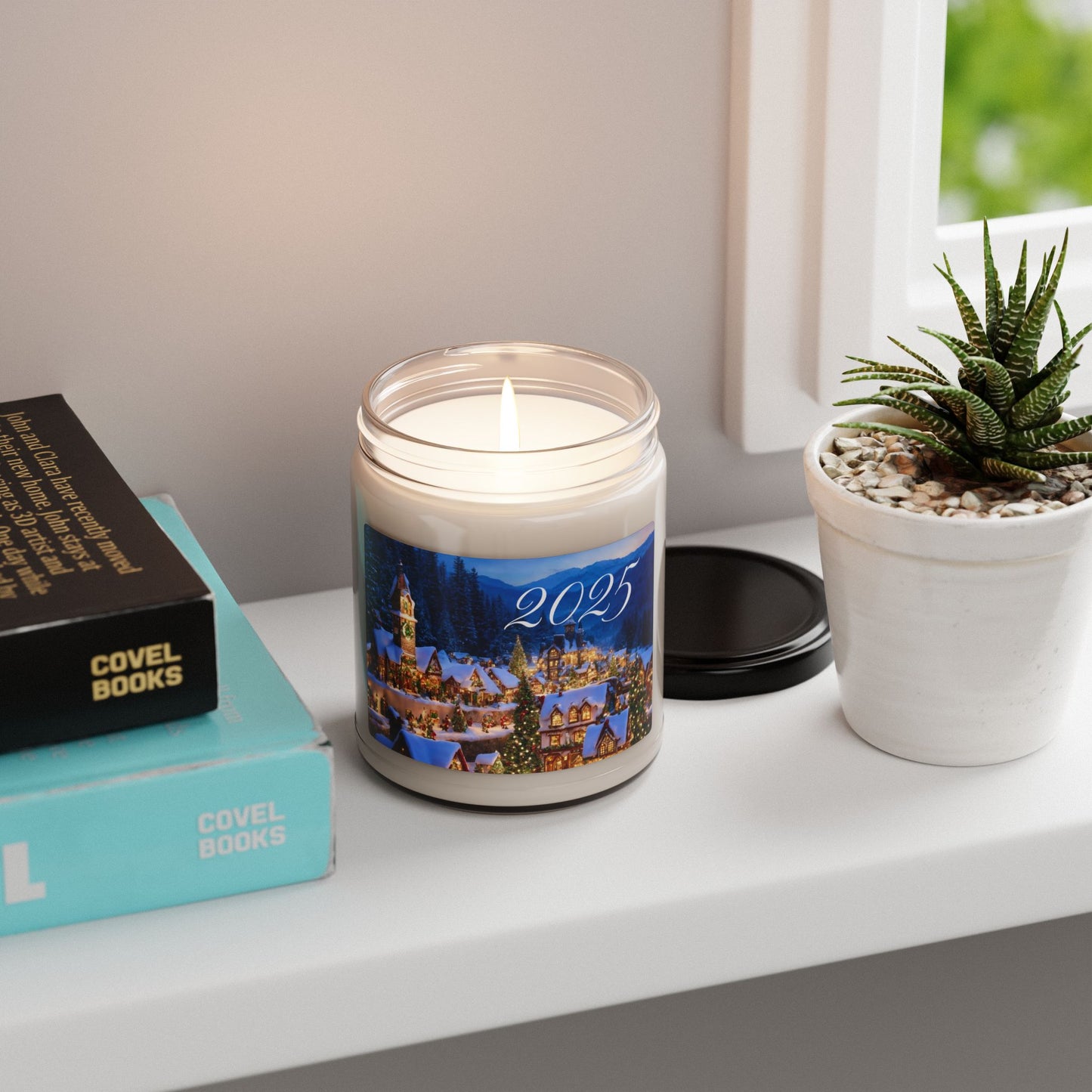 Winter Village Scented Soy Candle — 9oz Holiday Christmas Jar