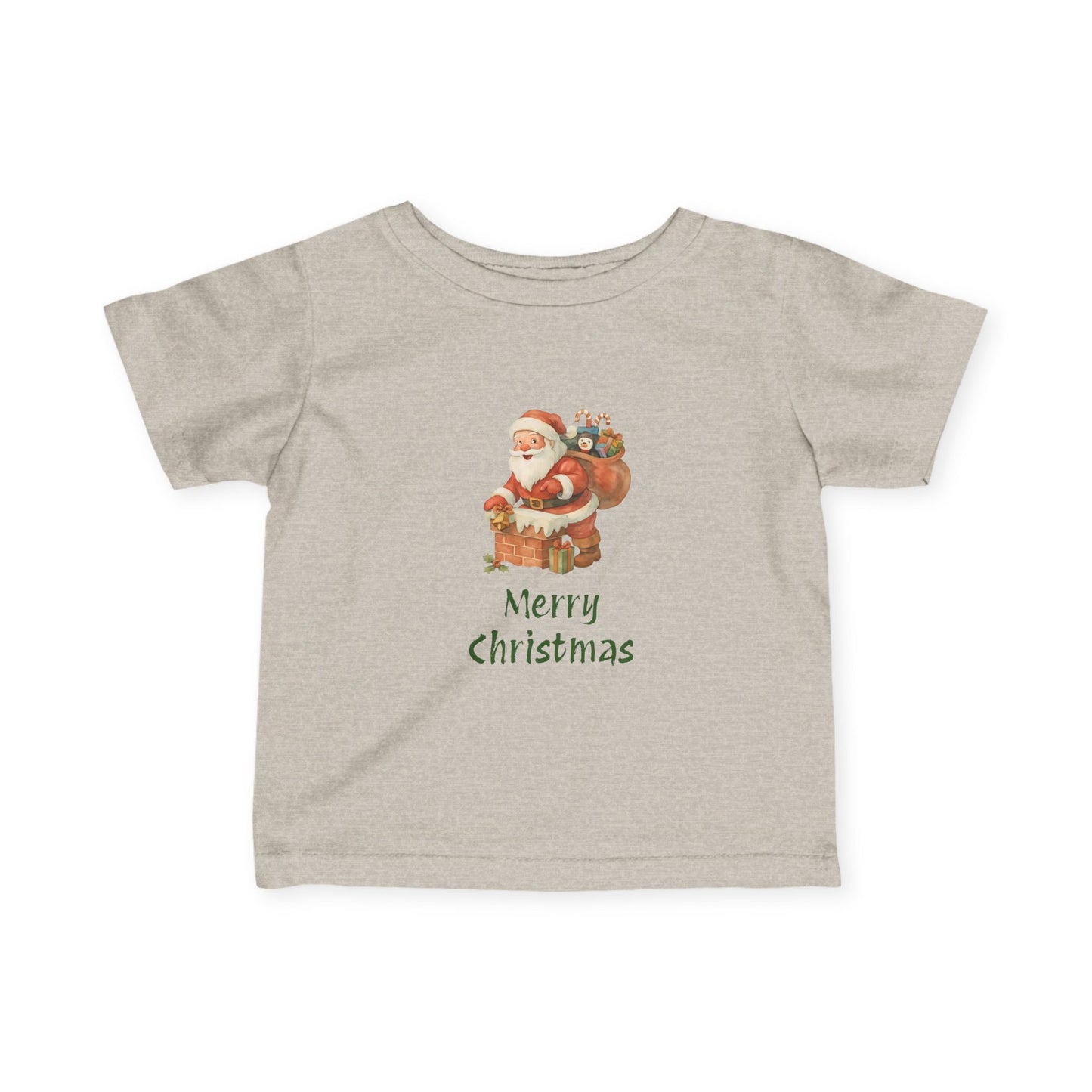 Merry Christmas Infant Tee, Holiday Baby Shirt, Cute Christmas Gift, Toddler Christmas Tee, Santa Infant T-Shirt