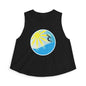 Sunrise Surf Circle Crop Top — Women’s Beach Wave Tank
