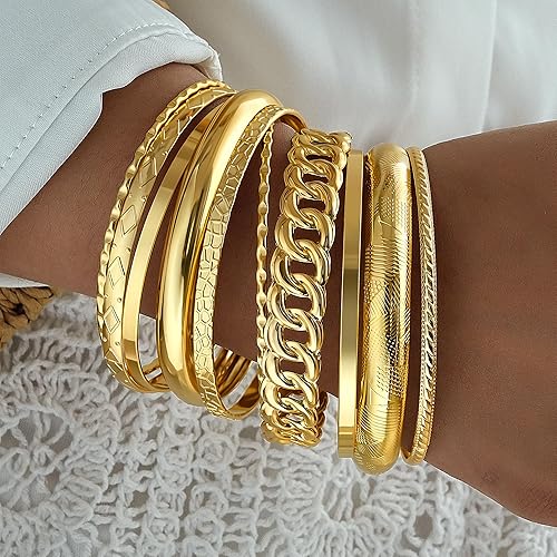 Gold Bangle Bracelets for Women