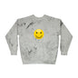 Cheerful Tie-Dye Crewneck Sweatshirt | Smiley Face Unisex Sweatshirt