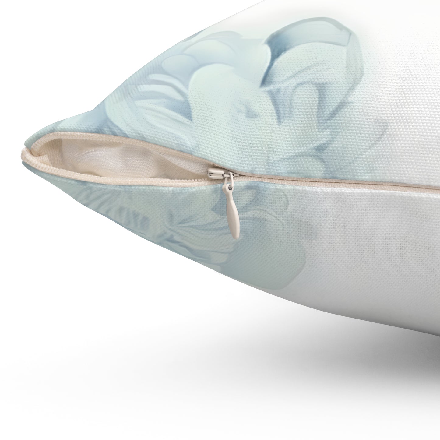 Monogram Floral Pillow - Letter J Decorative Throw Cushion