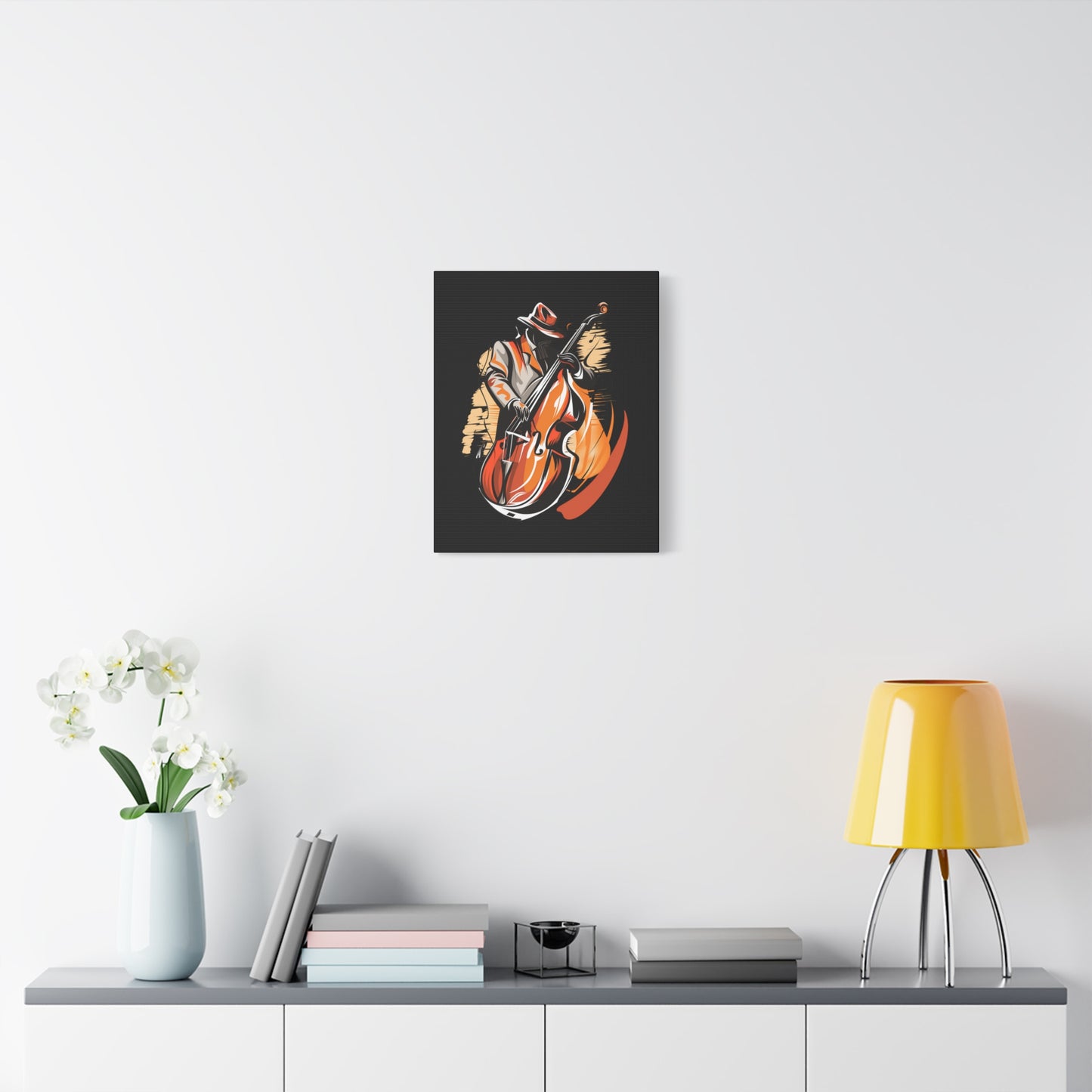 Matte Canvas, Stretched, 1.25" - Bass Player
